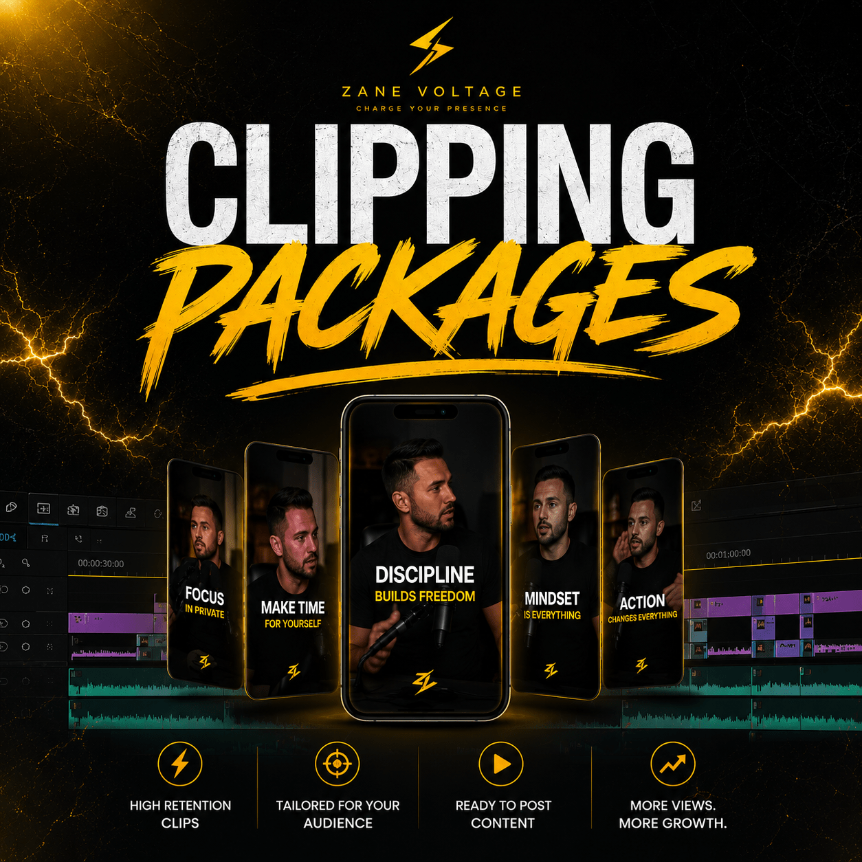 Clipping Packages - Charge Your Presence | Zane Voltage